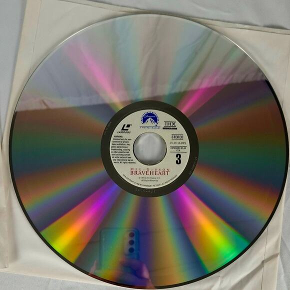 BLACK FRIDAY SALE Laser Disc Movie Set Braveheart Wide-screen edition VINTAGE - Picture 14 of 15